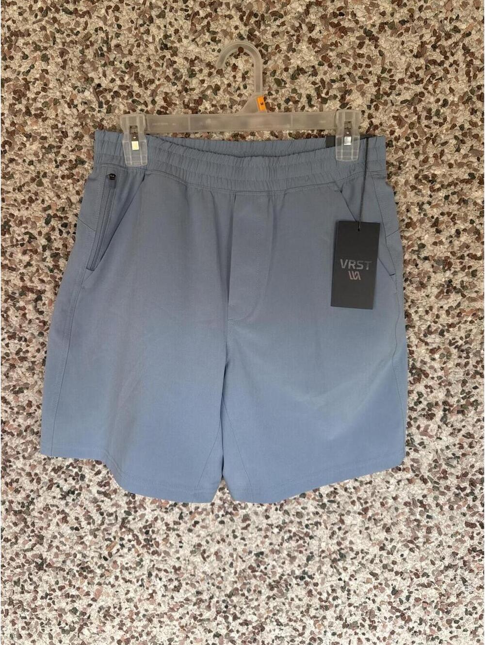 VRST Mens 7” All-In Short V2 Muted Denim Blue Athletic Shorts Small